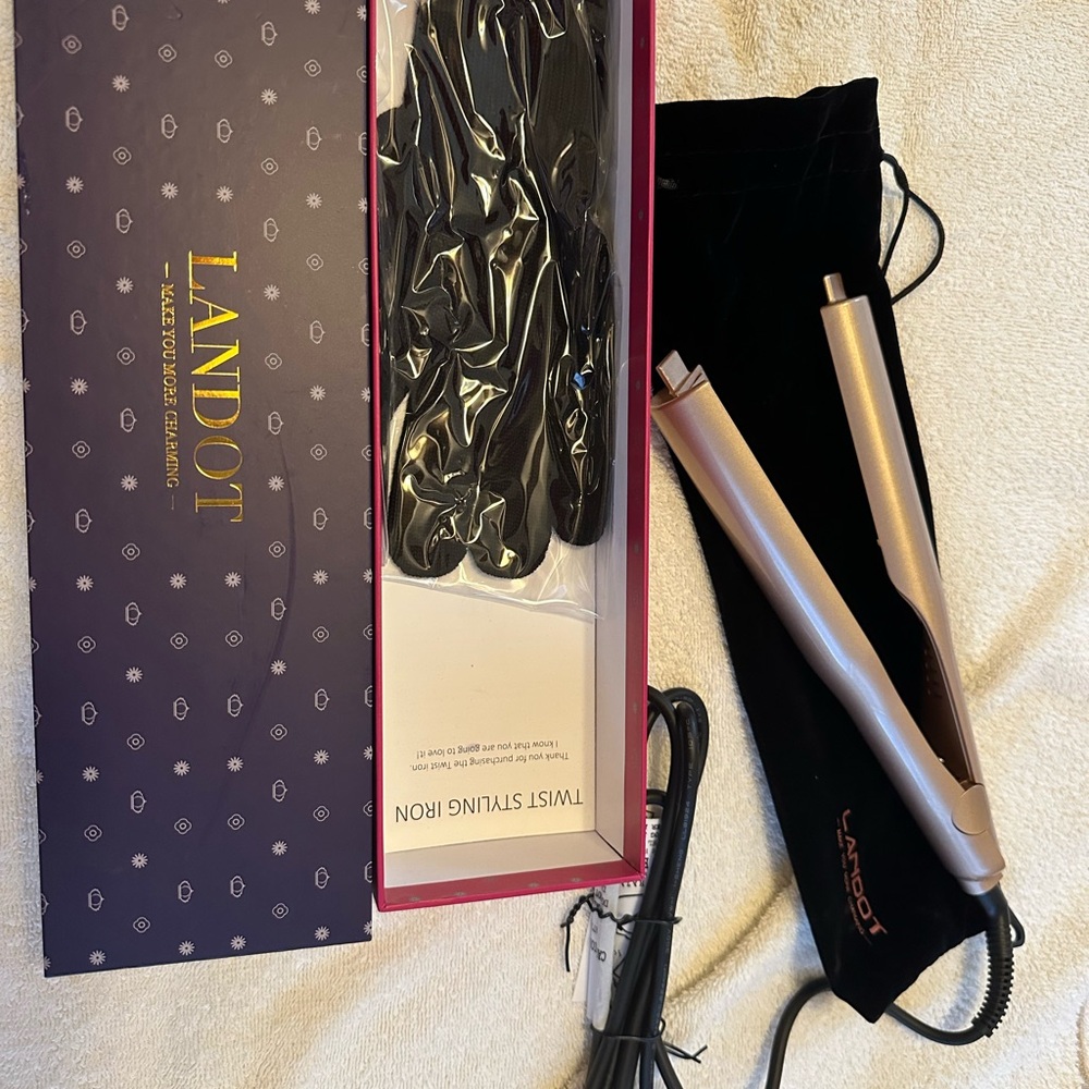 Gold Hair Styling Twist Iron
